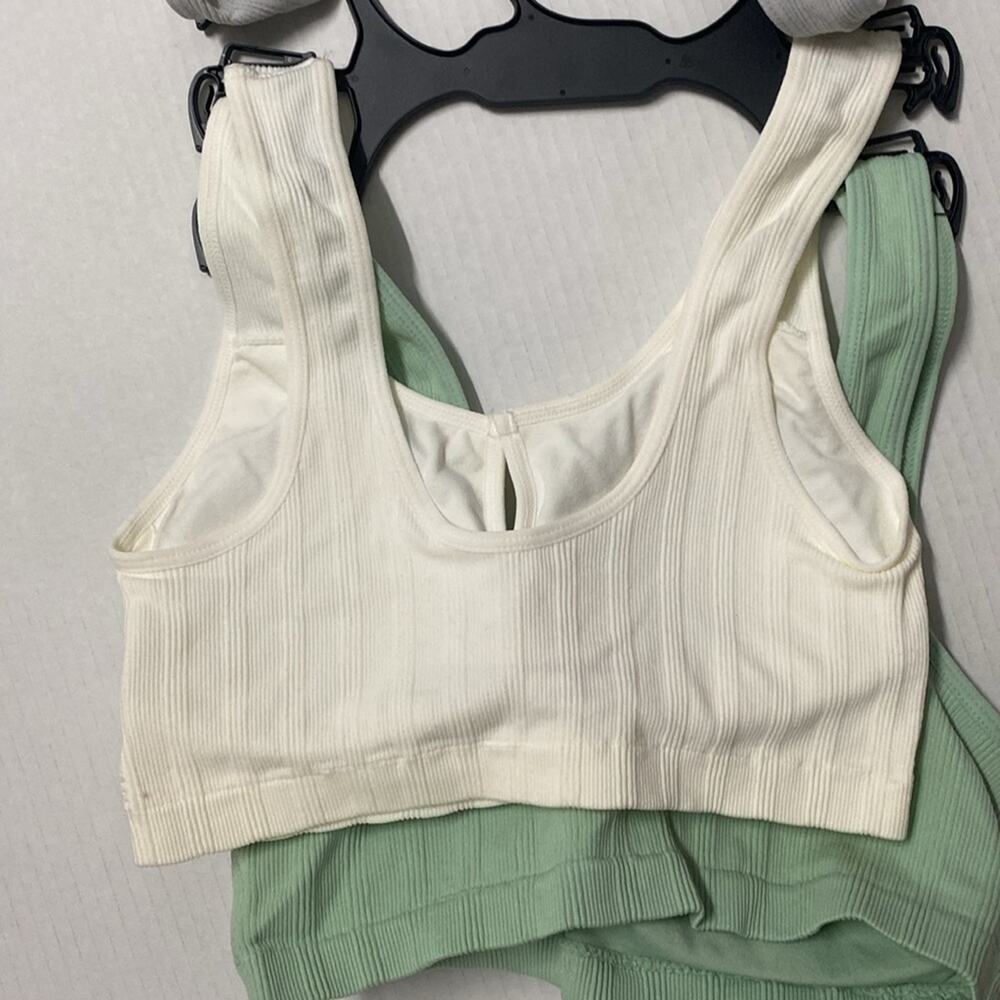 New Lucky Brand seamless comfort 3-pack super soft ribbed lounge sports bras - Picture 7 of 8